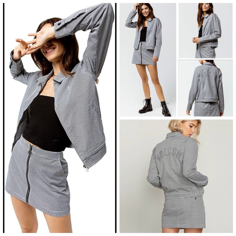 Volcom Frochickie Jacket. Houndstooth